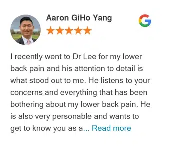 Aaron Giho Yang Review Five-star Google review from Aaron GiHo Yang – Active Family Wellness