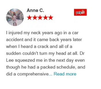 Anne C. Review Five-star Yelp review from Anne C – Active Family Wellness