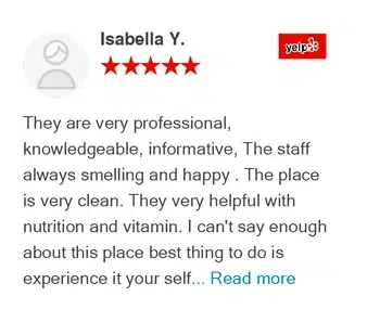 Isabella Y. Review Five-star Yelp review from Isabella Y – Active Family Wellness