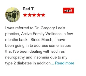 Red T. Review Five-star Yelp review from Red T – Active Family Wellness