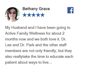 Bethany Grace Facebook Review for Active Family Wellness