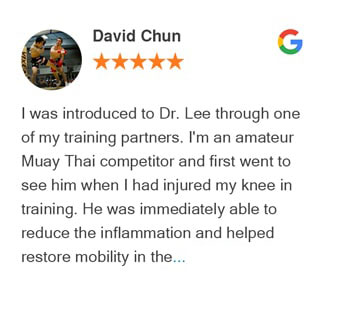 David Chun Google review for Active Family Wellness