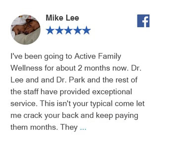 Mike Lee Facebook Review for Active Family Wellness