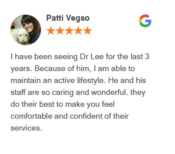 Patti Vegso Google review for Active Family Wellness