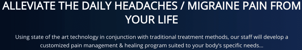 Alleviate daily headache pain