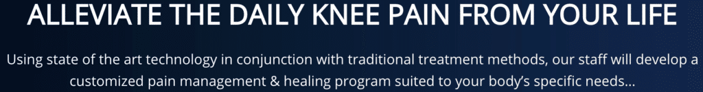 Message to Alleviate Daily Knee pain Fairfax