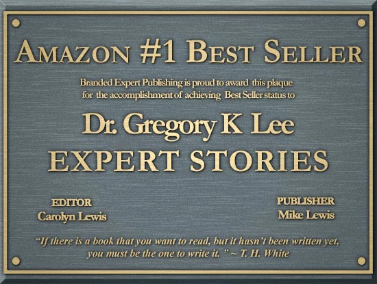 Dr. Gregory Lee has won the Amazon Award on Expert Stories