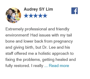 Review by Audrey on Facebook for Active Family Wellness Clinic in Fairfax,VA