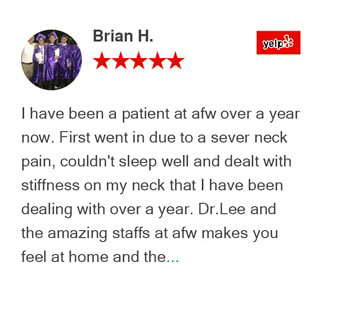 Review by Brian on Yelp for Active Family Wellness Clinic in Fairfax,VA