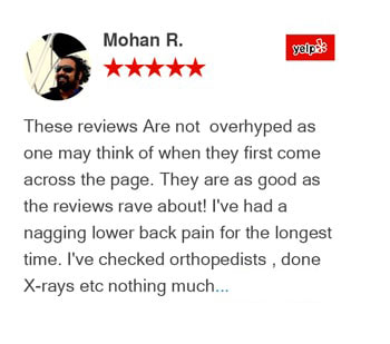 Mohan R. Yelp Review for Active Family Wellness